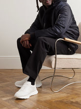 Sprint Runner Exaggerated-Sole Logo-Embossed Leather Sneakers